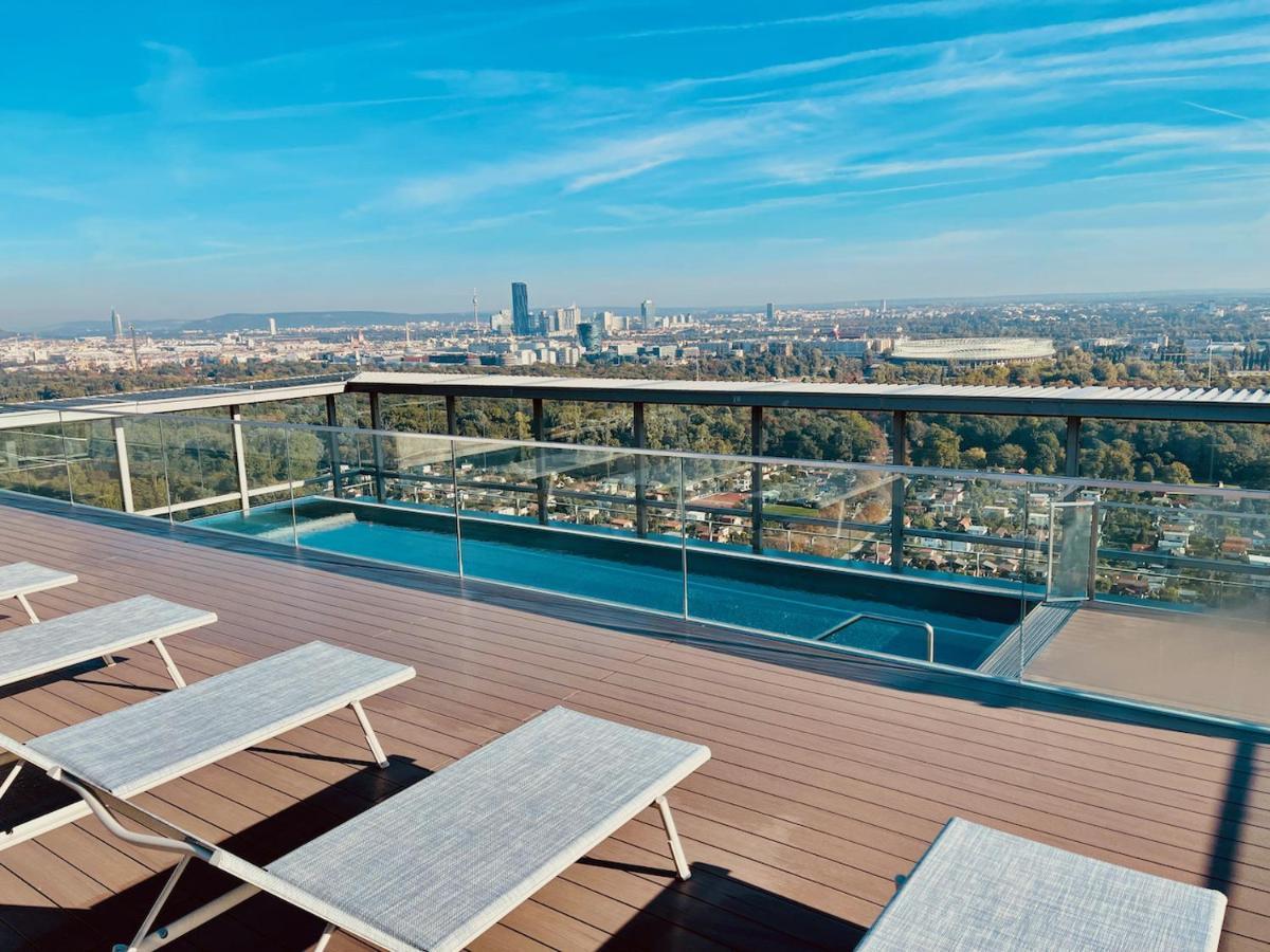 Triiiple Level 20 - Sonnenwohnen Apartment Mit Parkplatz Und Fantastischem Ausblick Wien Ngoại thất bức ảnh